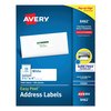 Avery Easy Peel White Address Labels w/Sure Feed, Inkjet, 1.33x4, PK1400 08462